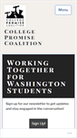 Mobile Screenshot of collegepromisewa.org