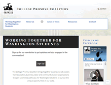 Tablet Screenshot of collegepromisewa.org
